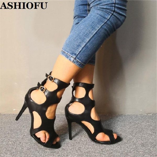 dress shoes ashiofu real pos ladies high heel sandals cut-out party prom buckle strap stiletto evening casual fashion, Black
dress shoes ashiofu real pos ladies high heel sandals cut-out party prom buckle strap stiletto evening casual fashion, Black