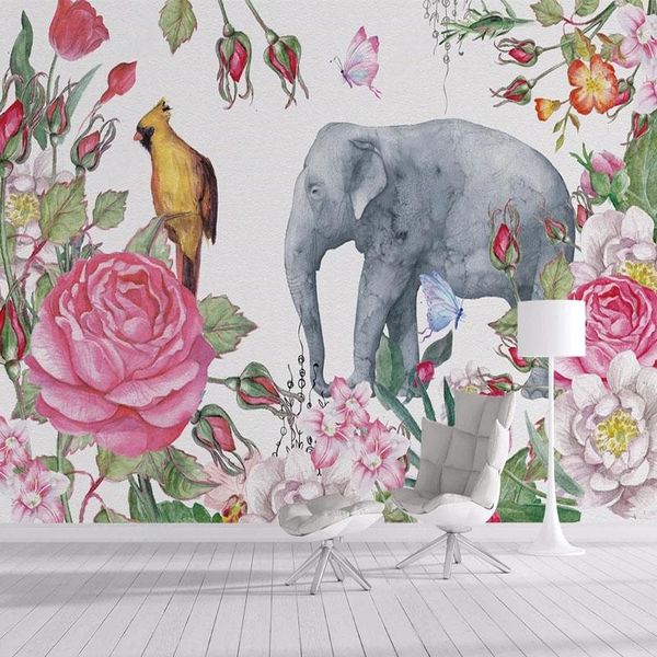 wallpapers custom any size mural wallpaper hand painted floral elephant background wall paper living room bedroom papel de parede 3 d
wallpapers custom any size mural wallpaper hand painted floral elephant background wall paper living room bedroom papel de parede 3 d
