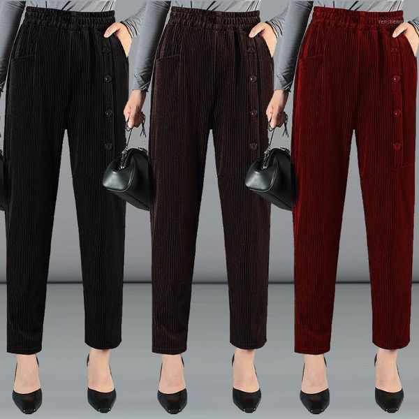 women's pants & capris women corduroy harem fall winter elastic waist casual pant middle aged female plus size loose thick warm straigh, Black;white
women's pants & capris women corduroy harem fall winter elastic waist casual pant middle aged female plus size loose thick warm straigh, Black;white