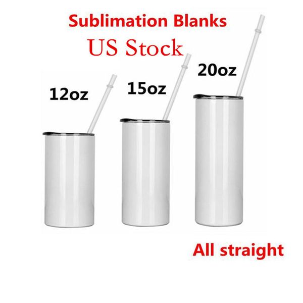us stock 12oz 15oz 20oz blank sublimation tumbler travel mug straight cup with metal straw stainless steel cup
us stock 12oz 15oz 20oz blank sublimation tumbler travel mug straight cup with metal straw stainless steel cup