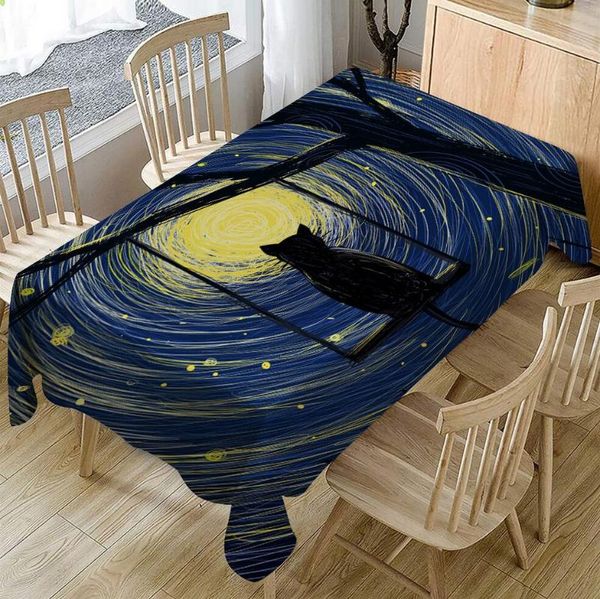 table cloth oil painting art tablecloth starry black cat world famous dining wedding cover linen rectangle home decoration
table cloth oil painting art tablecloth starry black cat world famous dining wedding cover linen rectangle home decoration