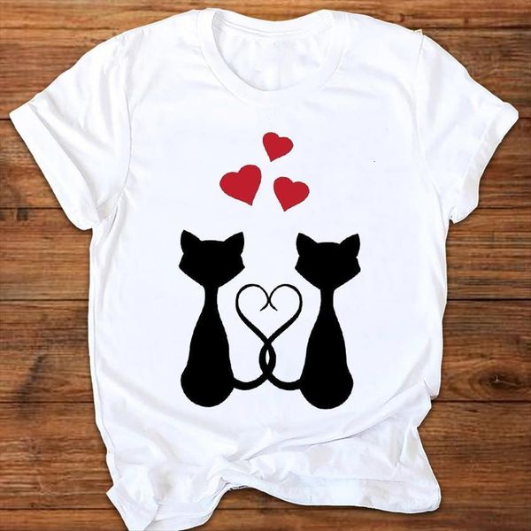 graphic cat love pet animal women funny fashion printing 90s style print clothes lady female t shirt womens, White
graphic cat love pet animal women funny fashion printing 90s style print clothes lady female t shirt womens, White