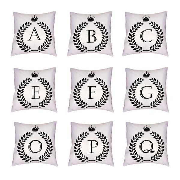 cushion/decorative pillow english alphabet a-z white cushion cover fashion black arabic numerals peach skin car home decor simple style
cushion/decorative pillow english alphabet a-z white cushion cover fashion black arabic numerals peach skin car home decor simple style