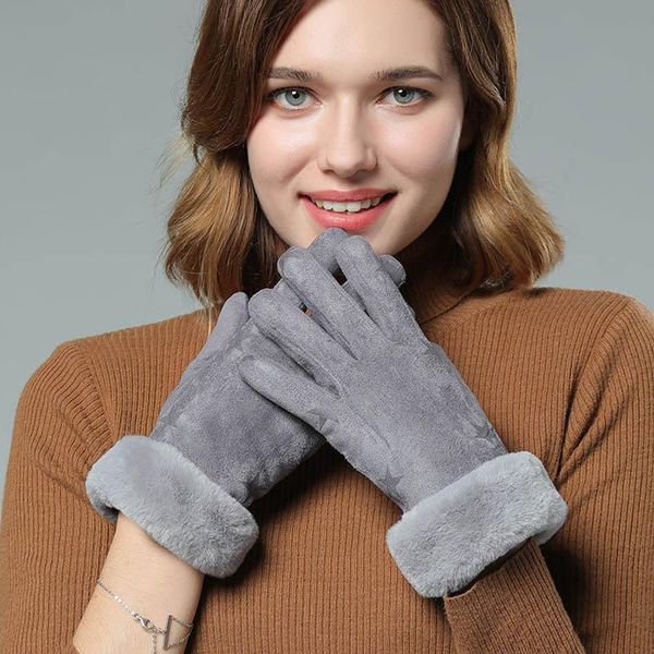five fingers gloves q winter women double layer thick plush warm autumn outdoor windproof touch screen mitts 2021, Blue;gray
five fingers gloves q winter women double layer thick plush warm autumn outdoor windproof touch screen mitts 2021, Blue;gray