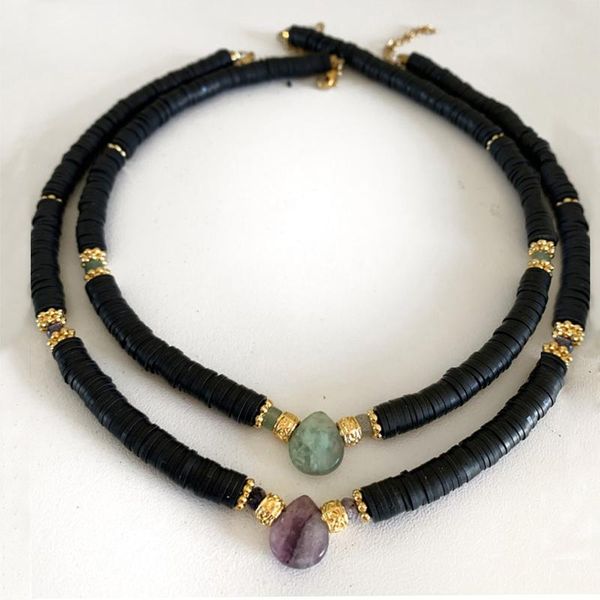 chokers clay necklace green purple water-drop stone pendant fashion short jewelry christmas gift 2021, Golden;silver
chokers clay necklace green purple water-drop stone pendant fashion short jewelry christmas gift 2021, Golden;silver