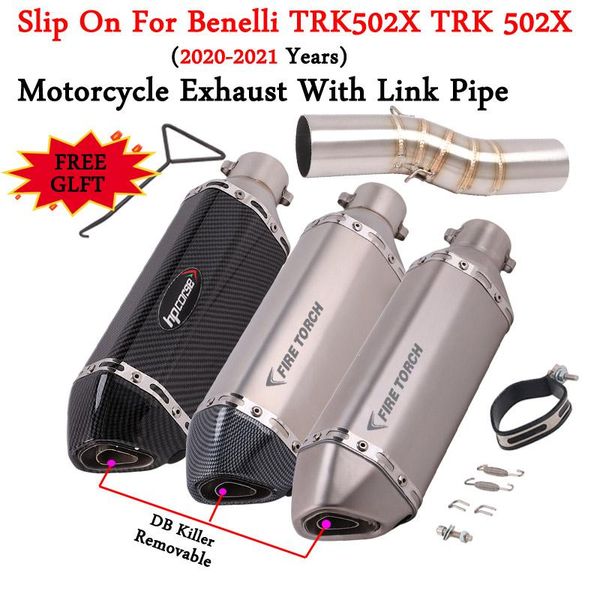 motorcycle exhaust system for benelli trk502x trk 502x 502 x 2021-2021 years escape modified mid link pipe motocross muffler db kille
motorcycle exhaust system for benelli trk502x trk 502x 502 x 2021-2021 years escape modified mid link pipe motocross muffler db kille