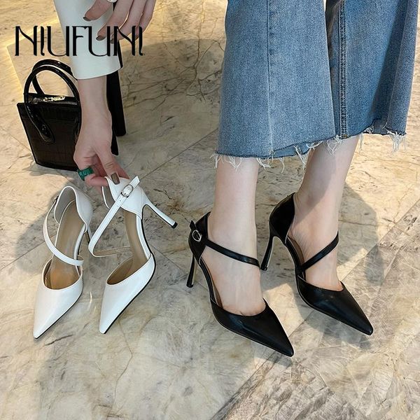 sandals niufuni pointed toe straps stiletto high heels women's buckle black white simple dress hollow leather women shoe
sandals niufuni pointed toe straps stiletto high heels women's buckle black white simple dress hollow leather women shoe