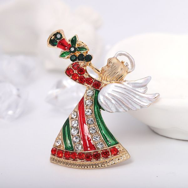 christmas pin autumn and winter unique creative diamond inlaid angel brooch travel scenic souvenirs versatile, Silver
christmas pin autumn and winter unique creative diamond inlaid angel brooch travel scenic souvenirs versatile, Silver