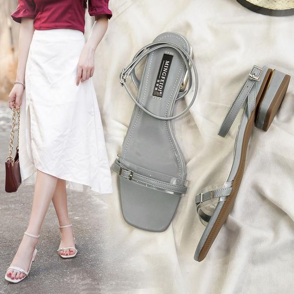 sandals women's 2021 summer 2.5cm low heels ankle straps transparent buckle lace-up elegant solid slippers plus size 41 42 43, Black
sandals women's 2021 summer 2.5cm low heels ankle straps transparent buckle lace-up elegant solid slippers plus size 41 42 43, Black