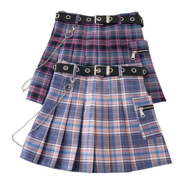 school jk pleated skirt women high waist a-line cute mini plaid skirts with chain cosplay uniforms short dress belt q1229, Black
school jk pleated skirt women high waist a-line cute mini plaid skirts with chain cosplay uniforms short dress belt q1229, Black