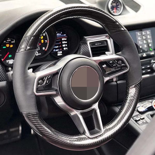 hand-stitched soft black genuine leather carbon fiber car steering wheel cover for porsche macan cayenne 2015-2016
hand-stitched soft black genuine leather carbon fiber car steering wheel cover for porsche macan cayenne 2015-2016