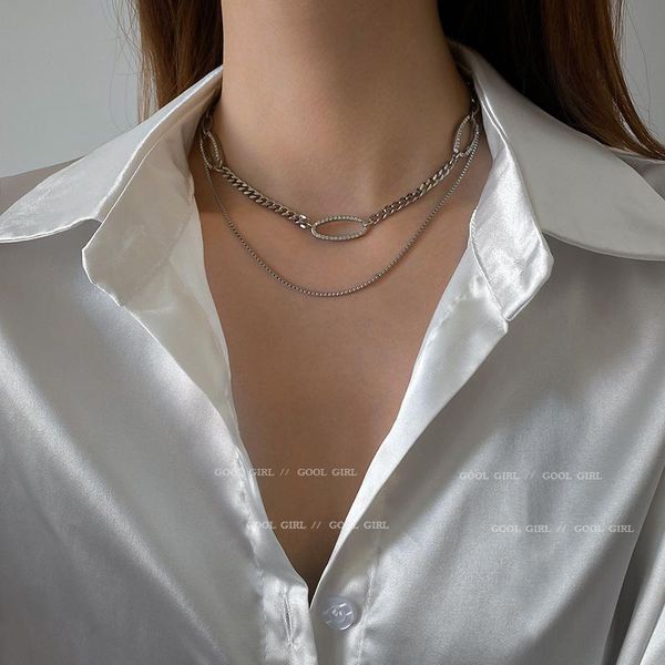 chokers fashion trend diamond-studded clavicle chain double-layer personality hip-hop temperament geometric pendant necklace female, Golden;silver
chokers fashion trend diamond-studded clavicle chain double-layer personality hip-hop temperament geometric pendant necklace female, Golden;silver