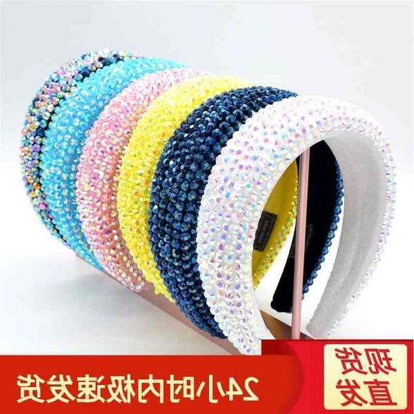 hairband headband full baroque sponge band korean wide edge water drill hairband, Black;brown
hairband headband full baroque sponge band korean wide edge water drill hairband, Black;brown
