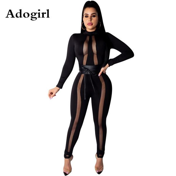women's jumpsuits & rompers black see through front mesh stripes jumpsuit key hole back bodycon skinny outfits with belt romper night c, Black;white
women's jumpsuits & rompers black see through front mesh stripes jumpsuit key hole back bodycon skinny outfits with belt romper night c, Black;white