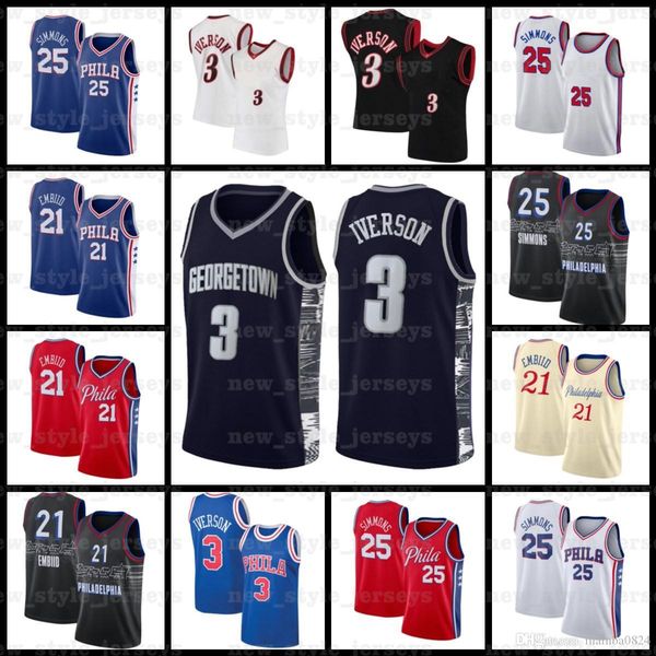 ncaa 21 joel simmons iverson embiid 25 ben 3 allen philadelphia 76er jersey basketball jerseys m5, Black;red
ncaa 21 joel simmons iverson embiid 25 ben 3 allen philadelphia 76er jersey basketball jerseys m5, Black;red
