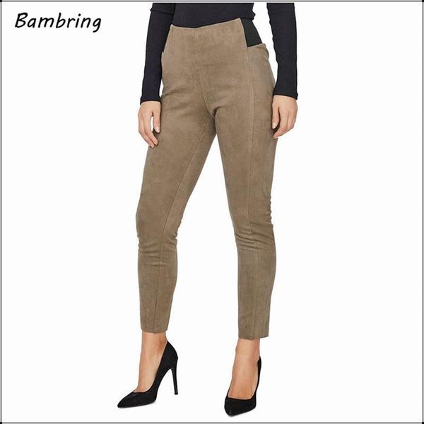 women black suede leather stretch trousers skinny pencil pants office lady high waist spring autumn new custom, Black;white
women black suede leather stretch trousers skinny pencil pants office lady high waist spring autumn new custom, Black;white