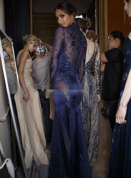 new zuhair 2021 murad high neck lace formal evening es long sleeve see-through beads appliques prom celebrity gowns custom navy eblg, Black;red
new zuhair 2021 murad high neck lace formal evening es long sleeve see-through beads appliques prom celebrity gowns custom navy eblg, Black;red