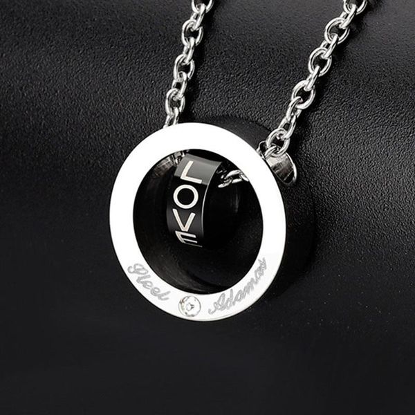pendant necklaces couple necklace for women chain stainless steel simple blue love fashion jewelry on the neck wholesale, Silver
pendant necklaces couple necklace for women chain stainless steel simple blue love fashion jewelry on the neck wholesale, Silver