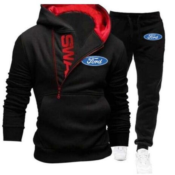men's tracksuits autumn and winter large wear ford motor logo pullover sweater suit hoodie sweatshirt + trousers, Gray
men's tracksuits autumn and winter large wear ford motor logo pullover sweater suit hoodie sweatshirt + trousers, Gray