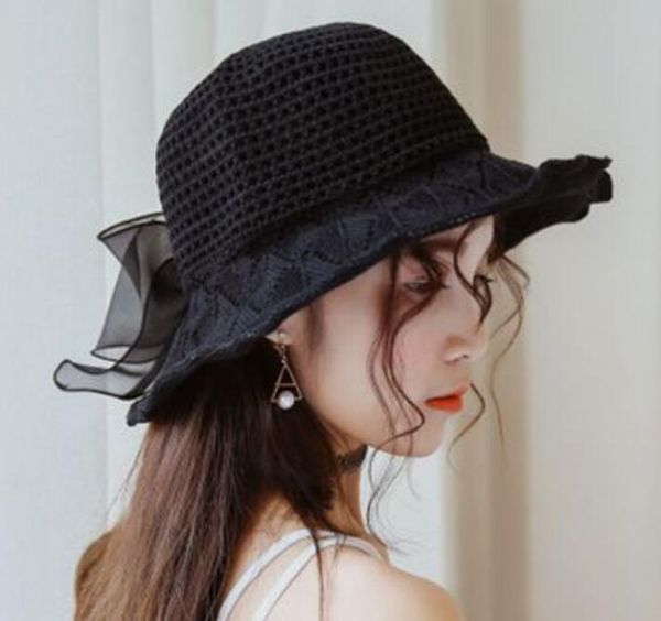 wide brim hats women lace sun for straw beach side cap floppy female hat solid fringe summer chapeu, Blue;gray
wide brim hats women lace sun for straw beach side cap floppy female hat solid fringe summer chapeu, Blue;gray