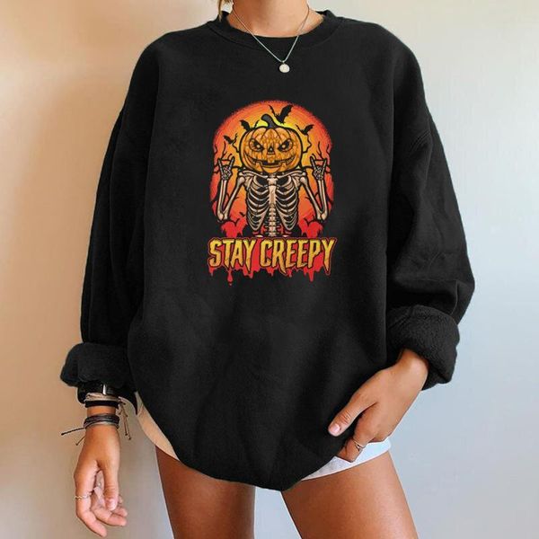 women's hoodies & sweatshirts funny halloween women pumpkin head skull print oversized sweatshirt fall winter drop-shoulder woman clot, Black
women's hoodies & sweatshirts funny halloween women pumpkin head skull print oversized sweatshirt fall winter drop-shoulder woman clot, Black
