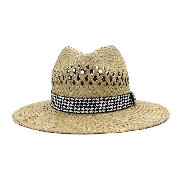 wide brim hats sun hat for women summer style simple fashion monochrome outdoor travel beach sunscreen jazz straw hz90, Blue;gray
wide brim hats sun hat for women summer style simple fashion monochrome outdoor travel beach sunscreen jazz straw hz90, Blue;gray