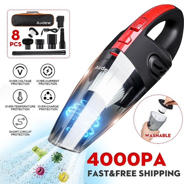 audew 120w 4000pa handheld home vacuum cleaner hepa filter mini portable rechargeable cordless wet dry use 2200mah
audew 120w 4000pa handheld home vacuum cleaner hepa filter mini portable rechargeable cordless wet dry use 2200mah