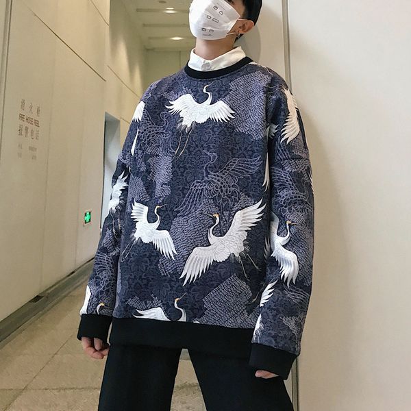 2021 new men's printing round collar hoodies cotton clothes casual high-quality sweatshirts blue color pullover loose coats s-4xl 14l5, Black
2021 new men's printing round collar hoodies cotton clothes casual high-quality sweatshirts blue color pullover loose coats s-4xl 14l5, Black