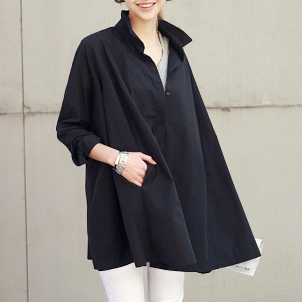 women's blouses & shirts 2021 vonda casual turn down autumn plus size women ol office solid party elegant blusas oversize streetwears, White
women's blouses & shirts 2021 vonda casual turn down autumn plus size women ol office solid party elegant blusas oversize streetwears, White