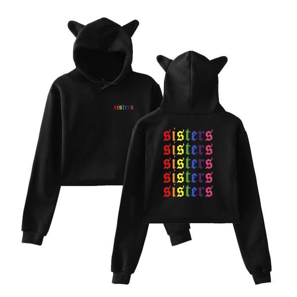james charles rabow sisters 2021 new printed cat ear hoodies sweatshirt kawaii streewear fashion cool style printed college, Black
james charles rabow sisters 2021 new printed cat ear hoodies sweatshirt kawaii streewear fashion cool style printed college, Black