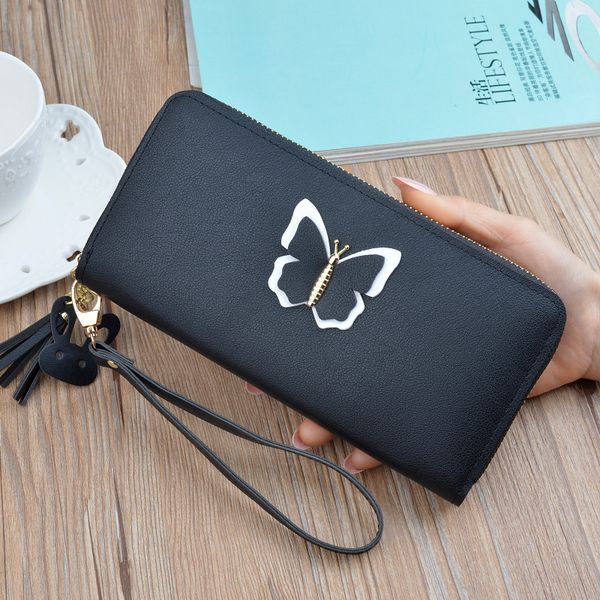 new 2020 long ladies leather wallet women zip purse butterfly case phone clutch money bag female handbag card holder for girl, Red;black
new 2020 long ladies leather wallet women zip purse butterfly case phone clutch money bag female handbag card holder for girl, Red;black