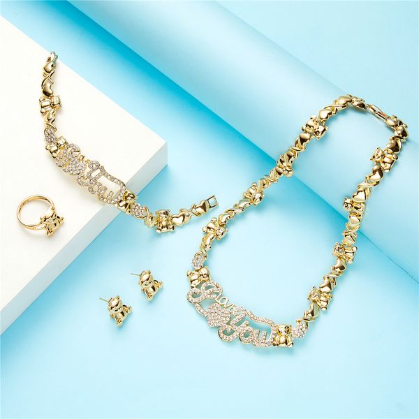 jewelry sets 2021 aug usa xoxo wedding set for women fashion gold plated bride, Black
jewelry sets 2021 aug usa xoxo wedding set for women fashion gold plated bride, Black