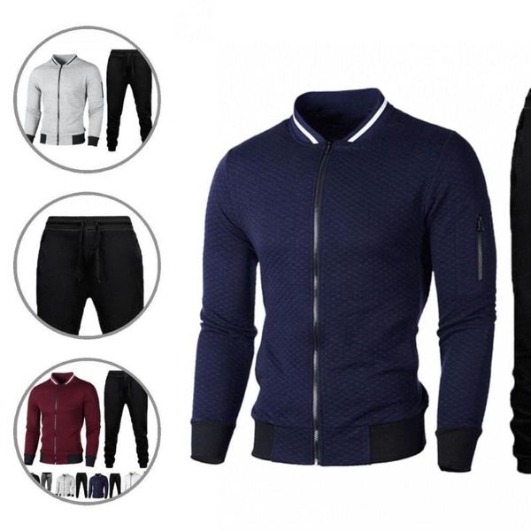 men's sweaters sweatpants energetic long pants suit breathable coat cardigan for spring, White;black
men's sweaters sweatpants energetic long pants suit breathable coat cardigan for spring, White;black