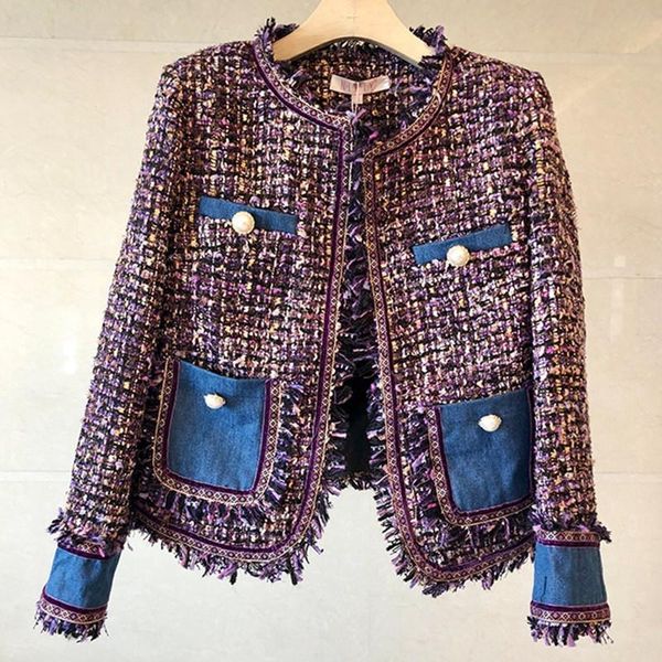 women's jackets woolen tweed jacket women long sleeve tassels pocket design denim patchwork spring autumn jakcets coat elegant slim out, Black;brown
women's jackets woolen tweed jacket women long sleeve tassels pocket design denim patchwork spring autumn jakcets coat elegant slim out, Black;brown