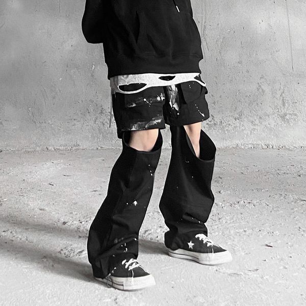 new 2021 detachable zipper overalls high street hand-painted graffiti loose trousers mens wide-leg feet niche casual track pants a9we, Black
new 2021 detachable zipper overalls high street hand-painted graffiti loose trousers mens wide-leg feet niche casual track pants a9we, Black
