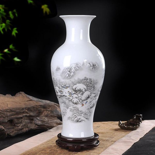 vases jingdezhen ceramic large vase modern fashionable living room classical adornment handicraft furnishing articles snow pattern
vases jingdezhen ceramic large vase modern fashionable living room classical adornment handicraft furnishing articles snow pattern