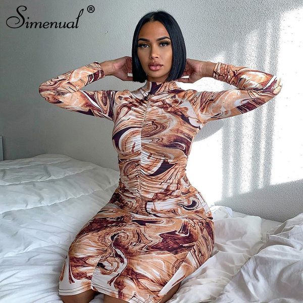 ruched print bodycon dresses long sleeve for women night clubwear mock neck skinny party midi dress autumn winter, White;black
ruched print bodycon dresses long sleeve for women night clubwear mock neck skinny party midi dress autumn winter, White;black