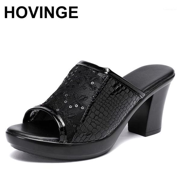 women summer shoes 2021 fashion sequins high heel slippers genuine leather platform sandals ladies flip flops1, Black
women summer shoes 2021 fashion sequins high heel slippers genuine leather platform sandals ladies flip flops1, Black