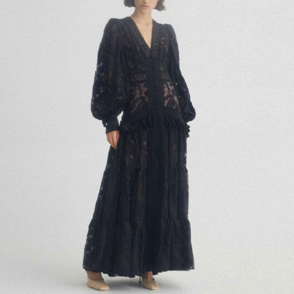 big-name summer ladies mesh lace see-through pleated dress2021 women's clothing long sleeves elegant big swing dres casual dresses, Black;gray
big-name summer ladies mesh lace see-through pleated dress2021 women's clothing long sleeves elegant big swing dres casual dresses, Black;gray
