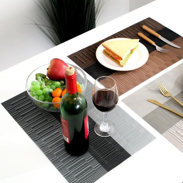 table napkin 2pcs bamboo gradient color pvc heat insulation kitchen home living room decoration matching western placemat
table napkin 2pcs bamboo gradient color pvc heat insulation kitchen home living room decoration matching western placemat