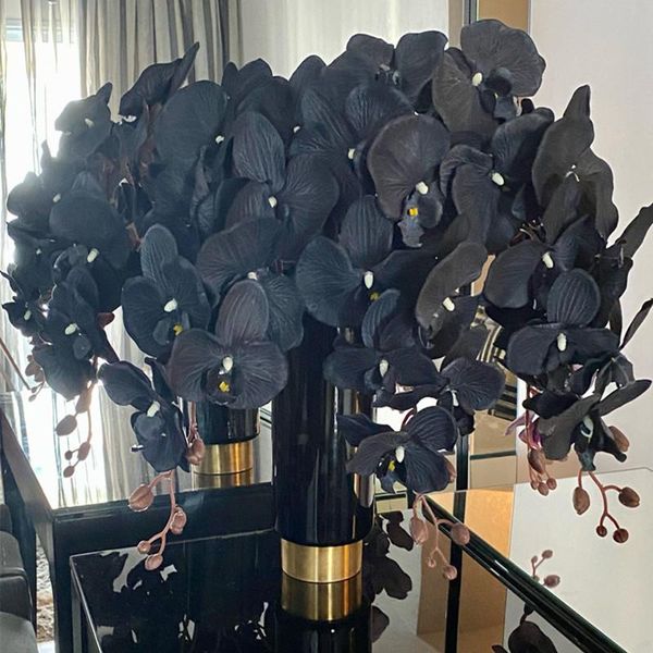 105cm large black butterfly orchid artificial silk flower phalaenopsis for wedding garden room decor flores artificiales
105cm large black butterfly orchid artificial silk flower phalaenopsis for wedding garden room decor flores artificiales