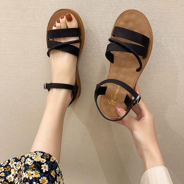 sandals 2021 summer sale of women's shoes female sandal clear heels soft all-match anti-skid girls flat comfort gladiator low fashio, Black
sandals 2021 summer sale of women's shoes female sandal clear heels soft all-match anti-skid girls flat comfort gladiator low fashio, Black