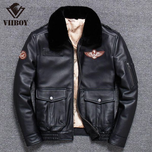 men's leather & faux first layer cowhide men's short plus cotton coat autumn and winter lapel loose locomotive jacket, Black
men's leather & faux first layer cowhide men's short plus cotton coat autumn and winter lapel loose locomotive jacket, Black