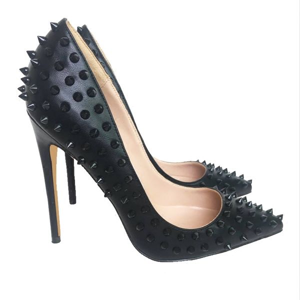 dress shoes tikicup full spikes women pointy toe high heels fashion ladies slip on stilettos pumps 12//8cm customize 6pip, Black
dress shoes tikicup full spikes women pointy toe high heels fashion ladies slip on stilettos pumps 12//8cm customize 6pip, Black