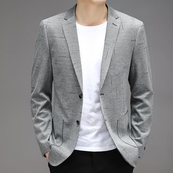 men's suits & blazers 2021 spring and autumn simple slim suit coat knitting jacquard casual, White;black
men's suits & blazers 2021 spring and autumn simple slim suit coat knitting jacquard casual, White;black