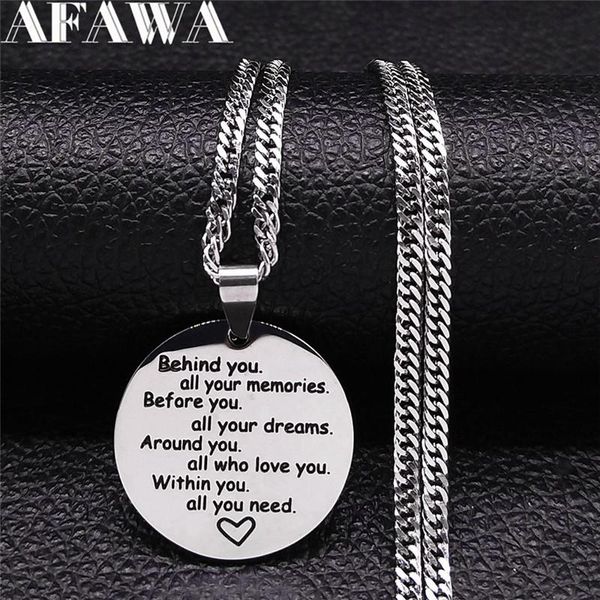 pendant necklaces love you all your dreams around stainless steel statement necklace for women silver color chain jewelry nxs01
pendant necklaces love you all your dreams around stainless steel statement necklace for women silver color chain jewelry nxs01