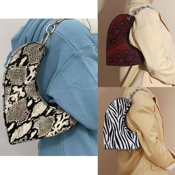 evening bags heart-shaped snake pattern chain underarm shoulder women's bag personality zebra fashion high-quality handle handbag
evening bags heart-shaped snake pattern chain underarm shoulder women's bag personality zebra fashion high-quality handle handbag