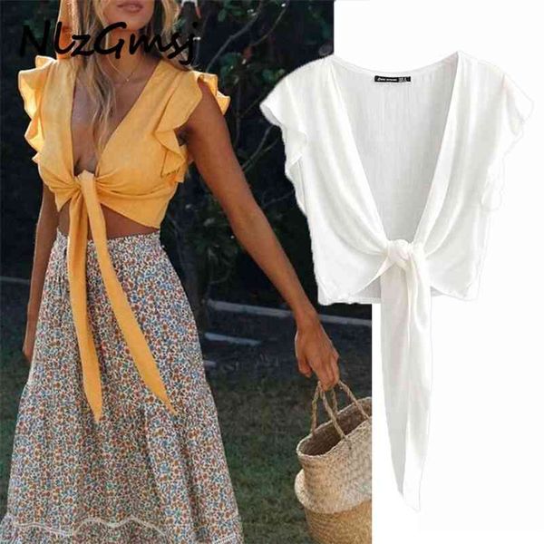 t-shirt women summer women yellow beach short sleeve sashes crop bohemian linen cotton vest ruffles shirt 210628, White
t-shirt women summer women yellow beach short sleeve sashes crop bohemian linen cotton vest ruffles shirt 210628, White