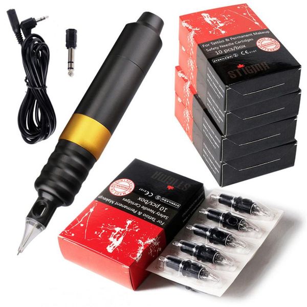 tattoo guns kits permanent makeup supplies 1pcs hybrid pen rotary machine dc5.5 jack + 50pcs silicone needle cartridges 
tattoo guns kits permanent makeup supplies 1pcs hybrid pen rotary machine dc5.5 jack + 50pcs silicone needle cartridges