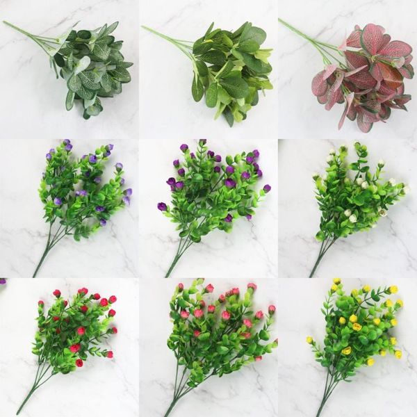 7 fork artificial plants eucalyptus grass plastic ferns green leaves fake flower plant wedding home decoration table decals
7 fork artificial plants eucalyptus grass plastic ferns green leaves fake flower plant wedding home decoration table decals